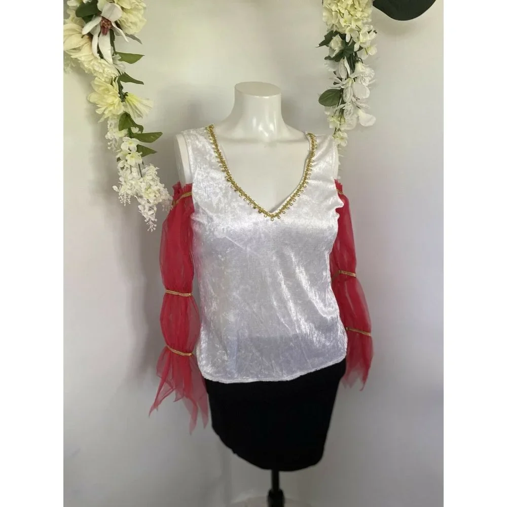 Rubies Renaissance Faire Medieval‎ Wench Women’s Costume Top Only Size Small EUC
